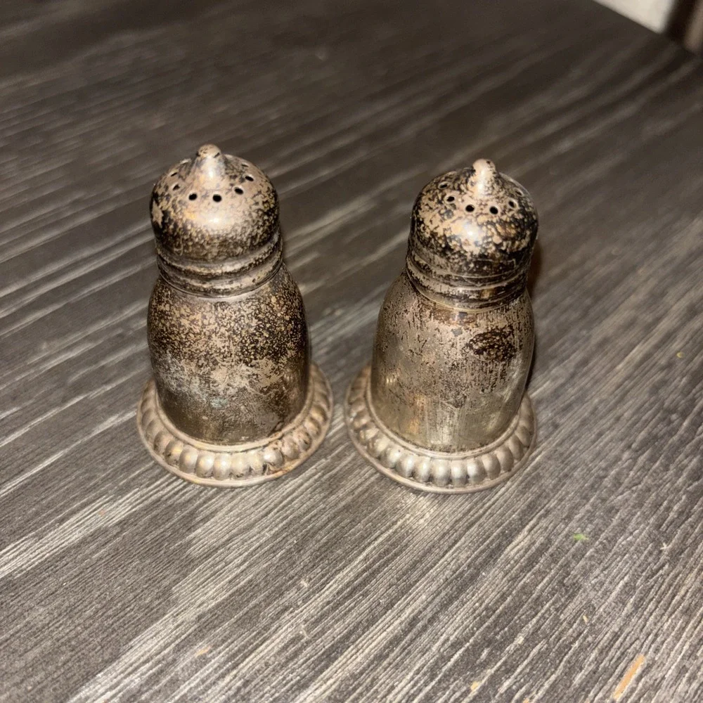 Vintage Birks Sterling Silver Set Salt Pepper Shaker Fine Dining Collectable